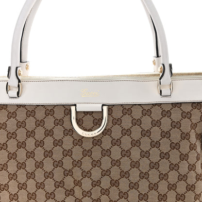 Gucci Monogram D Gold Tote  White 8 of 10