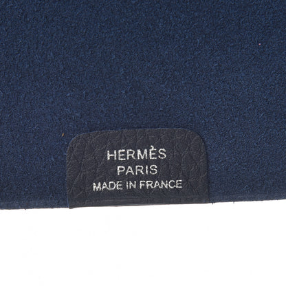 Hermes Taurillon Clemence Ulysse PM Notebook Cover Bleu Nuit 6 of 7