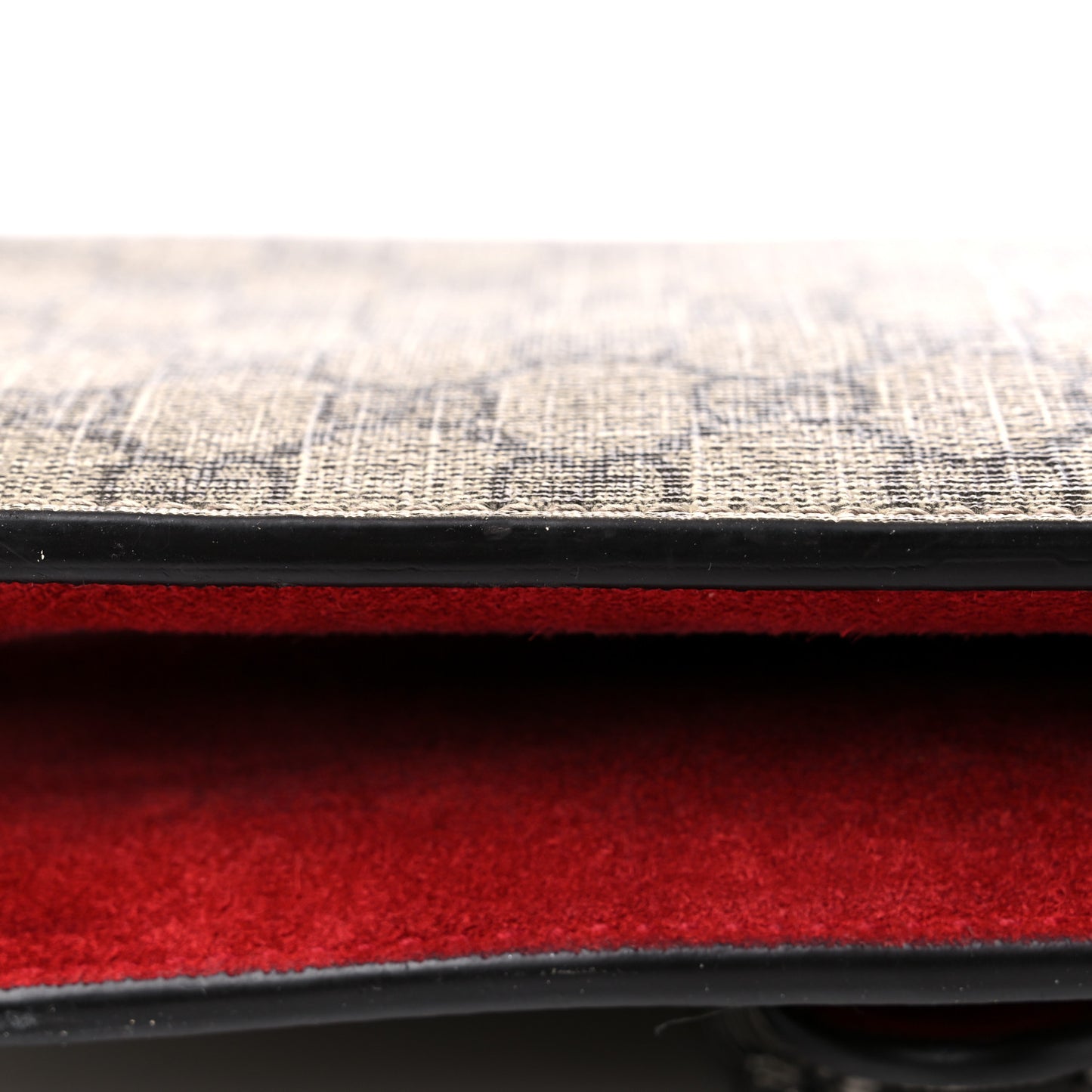 GG Supreme Monogram Suede Crystal Small Dionysus Shoulder Bag Beige Ebony Vulcanic Red