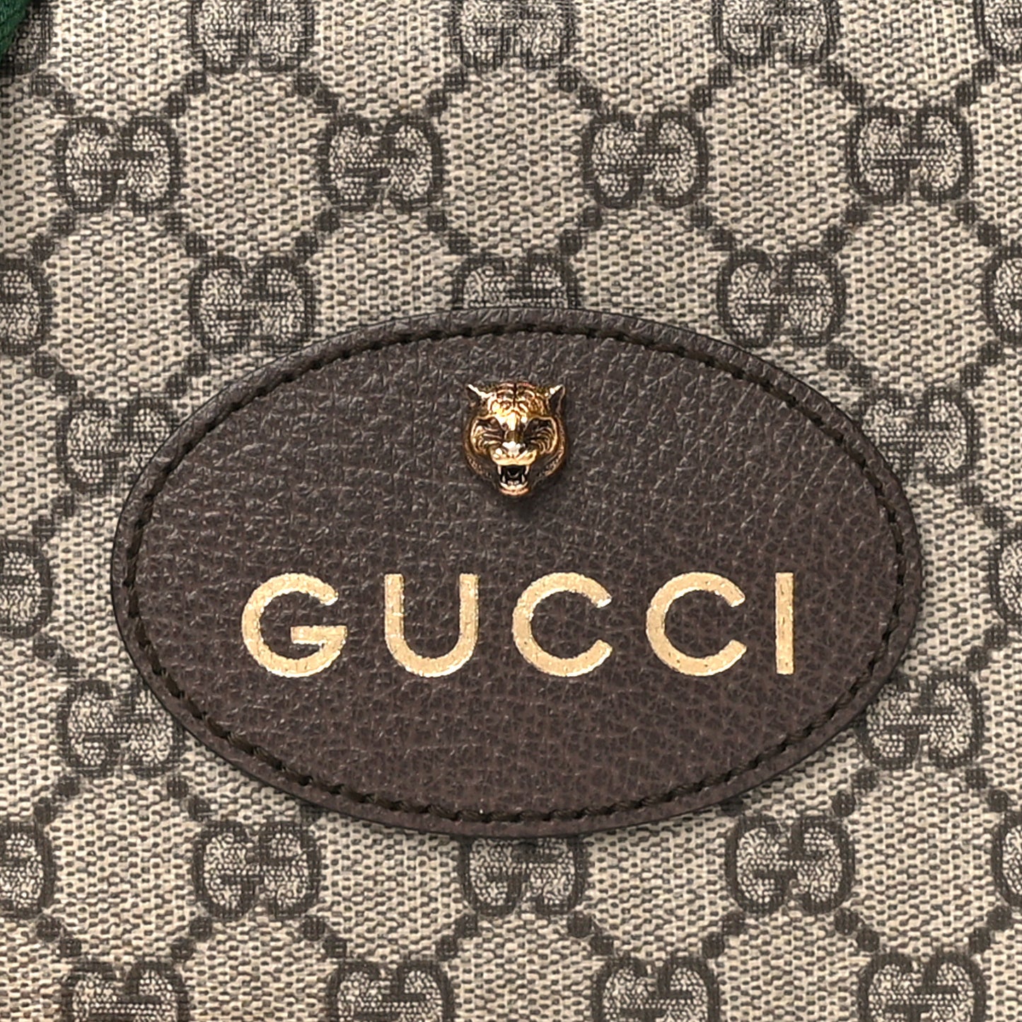 GG Supreme Monogram Web Neo Vintage Shoulder Bag Beige New Acero Crop