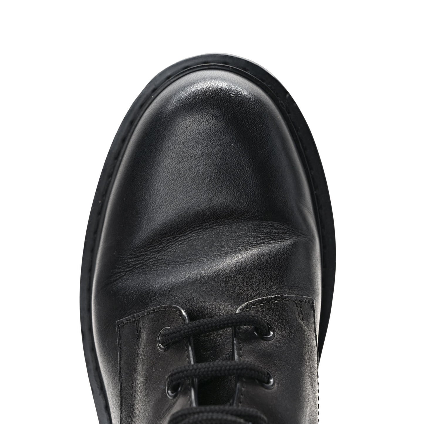 Calfskin Womens VLOGO 35mm Combat Boots 40 Black
