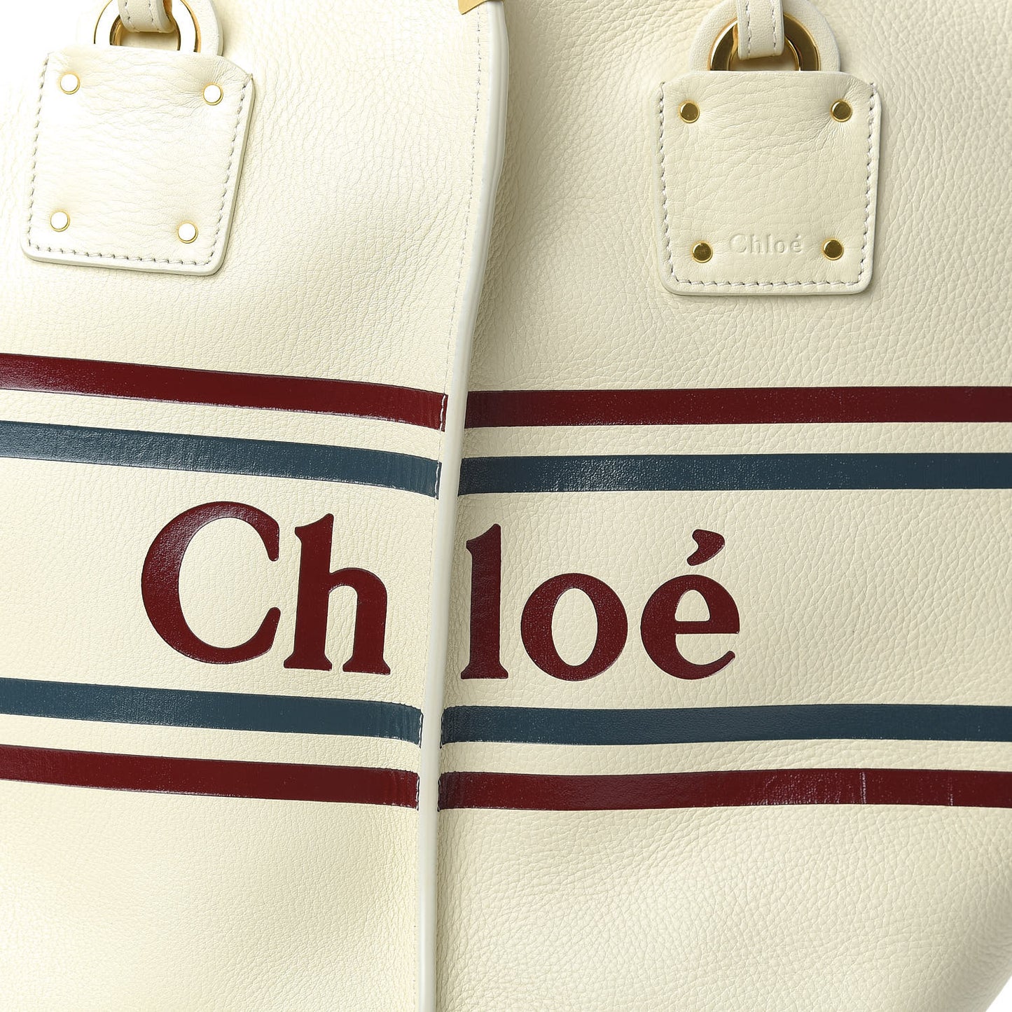 Smooth Calfskin Medium Vick Tote Off White