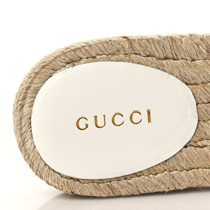 Gucci Nappa Matelasse GG Marmont Espadrille Slippers 39 Great White 7 of 8