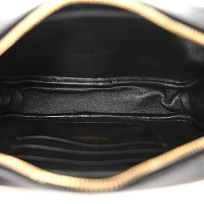 Saint Laurent Grain De Poudre Matelasse Monogram Mini Lou Camera Bag Black 5 of 11
