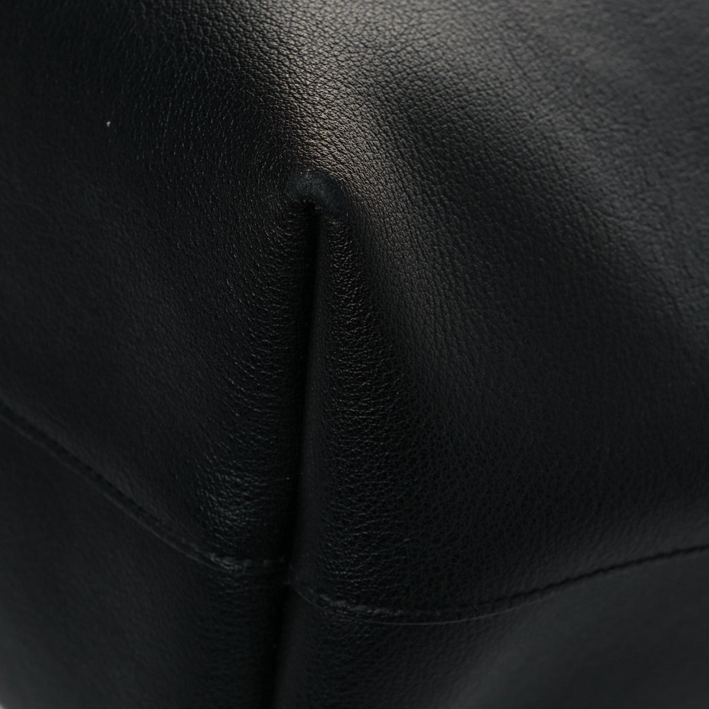 Calfskin Large Shopping Tote Black