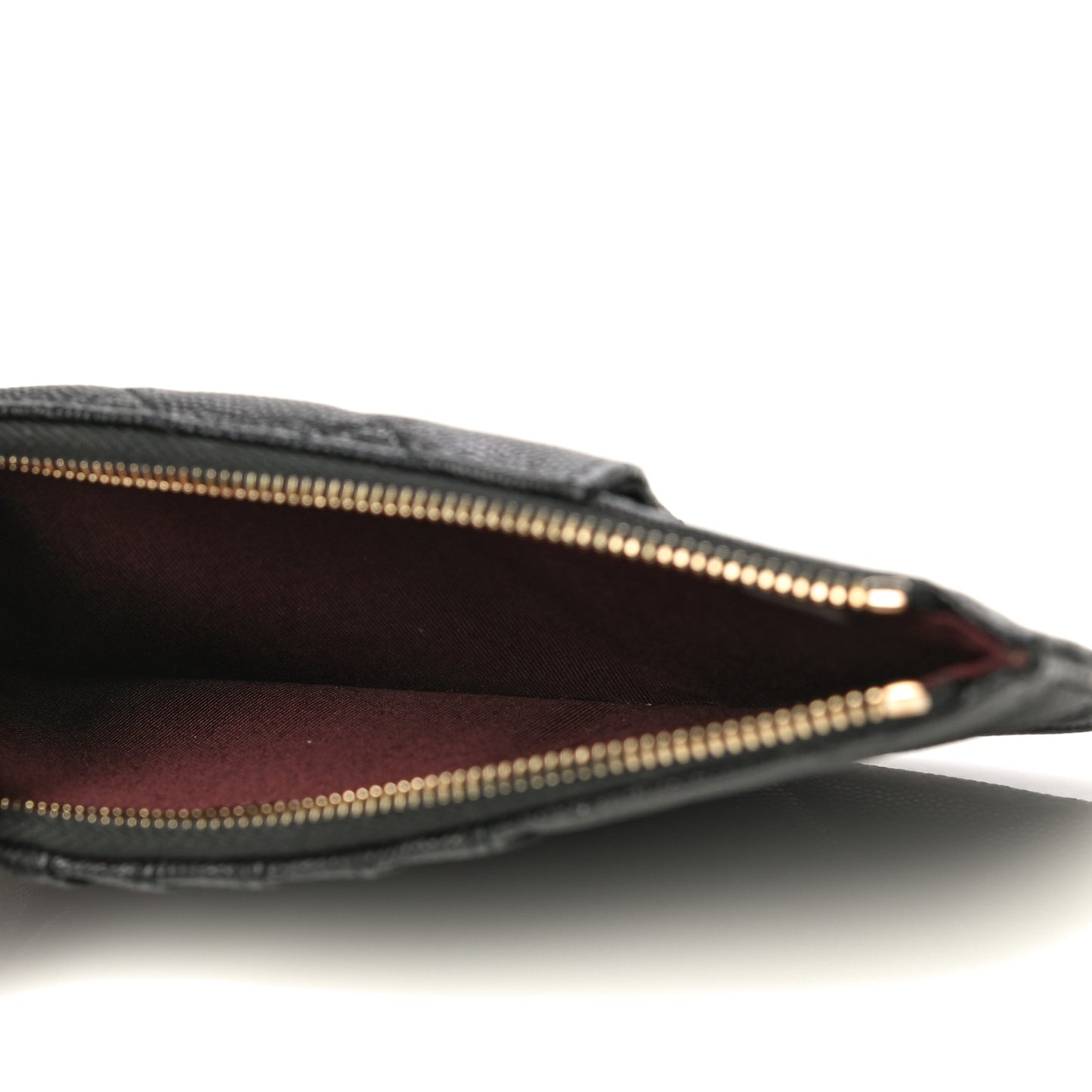 Caviar Quilted Classic Flat Wallet Pouch Black