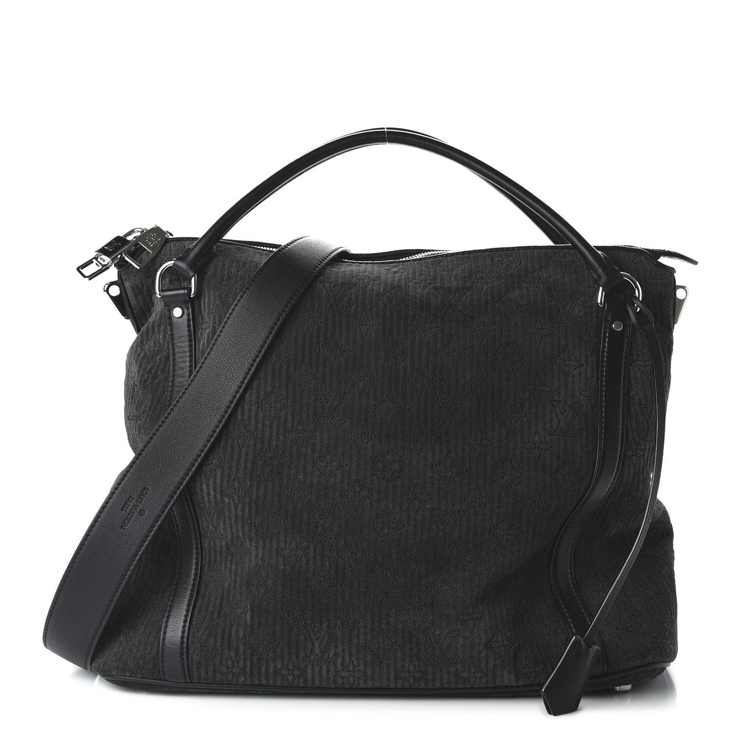 Monogram Suede Antheia IXIA MM Black