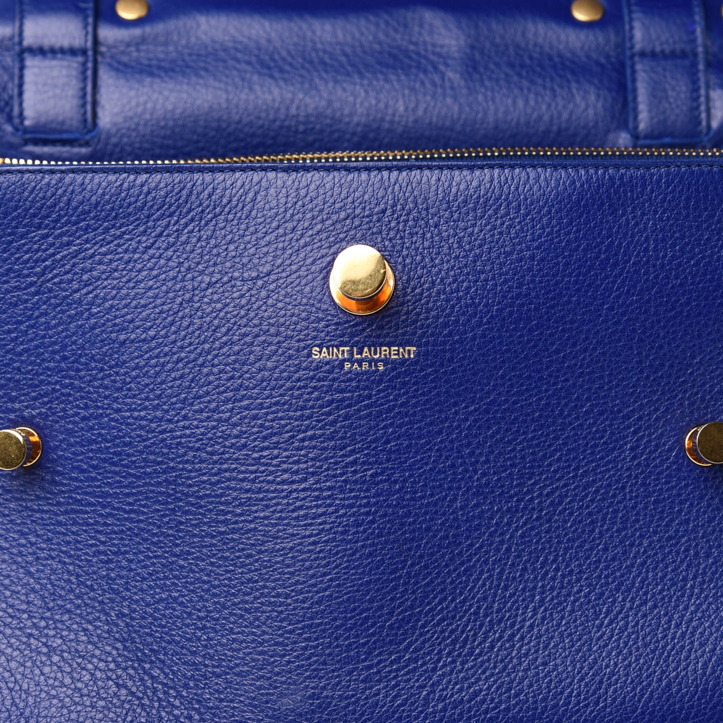 Calfskin Canvas Small Muse Two Blue
