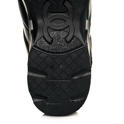 Chanel Calfskin Tweed Womens Sneakers 37 Black 10 of 10