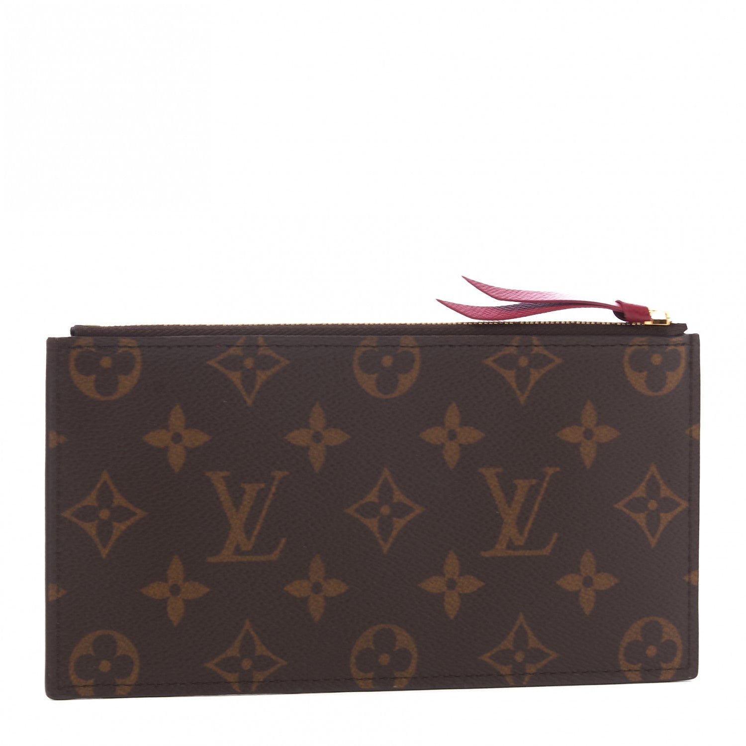 Louis Vuitton Monogram Felicie Chain Wallet Zippered Insert Fuchsia 2 of 7