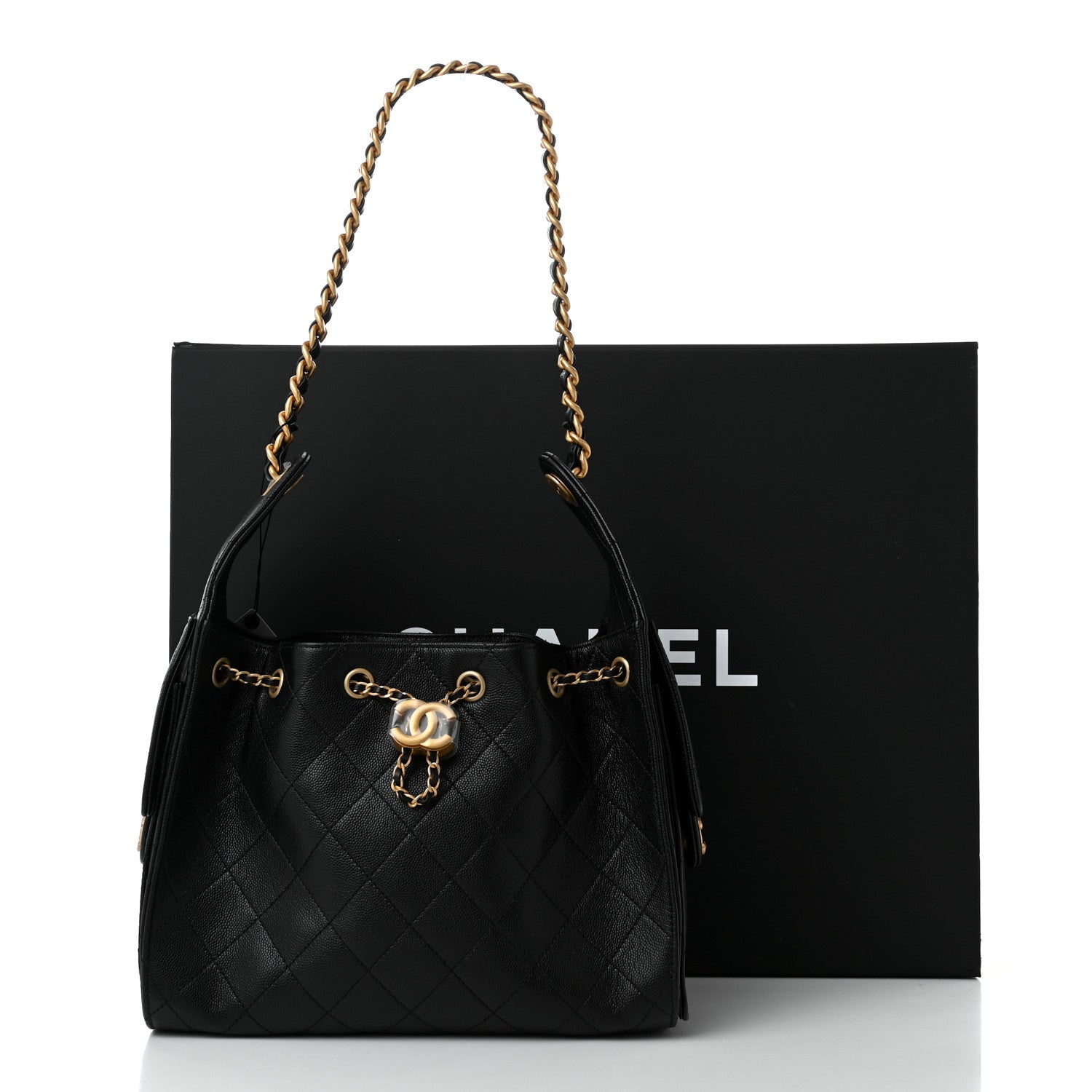 Chanel Caviar Quilted Small Chanel 25 Handbag Black 11 of 11