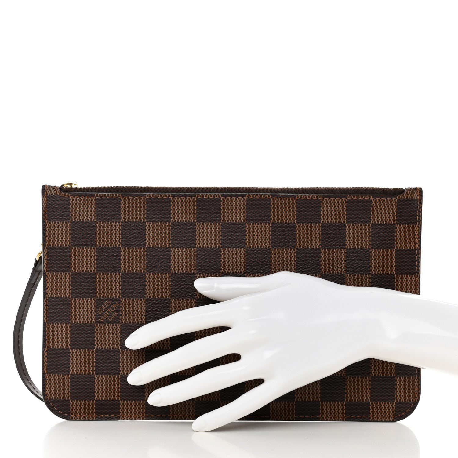 Louis Vuitton Damier Ebene Neverfull MM GM Pochette 2 of 9
