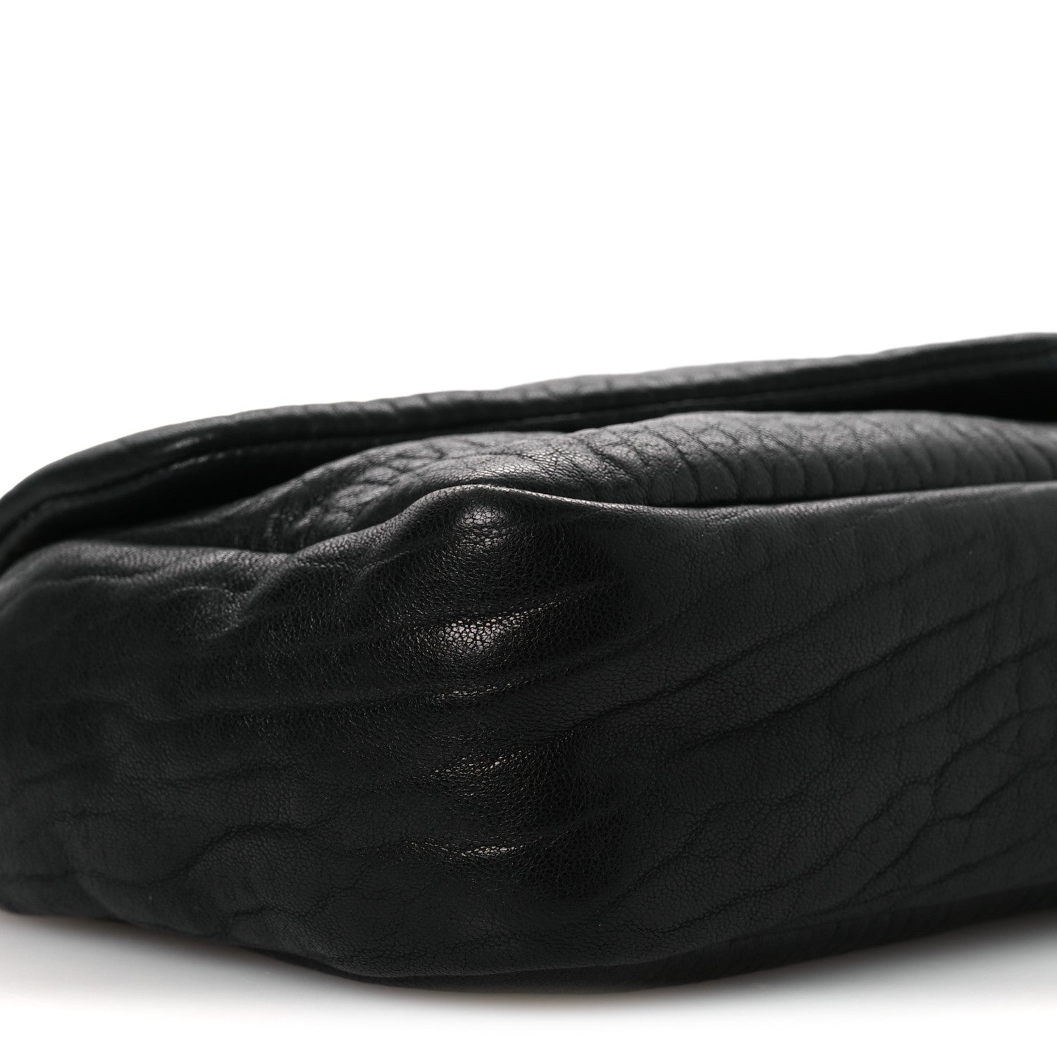 Saint Laurent Plunged Lambskin Calypso Black 9 of 10