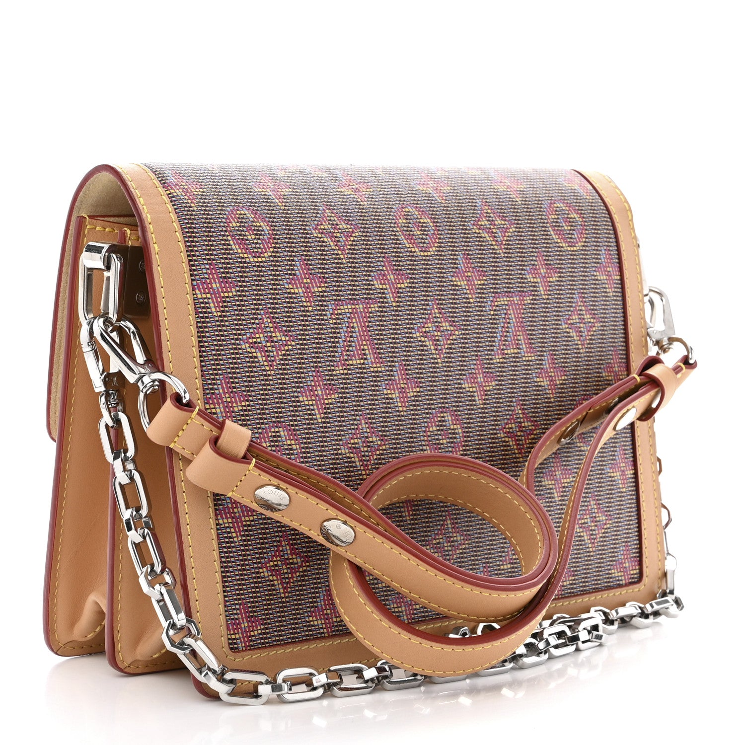 Louis Vuitton Monogram LV Pop Dauphine MM Rose 3 of 14