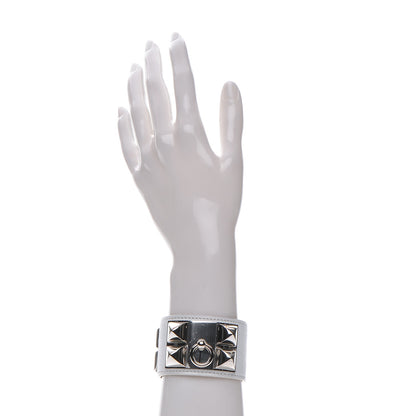 Hermes Epsom Collier de Chien CDC Bracelet T2 White 2 of 9