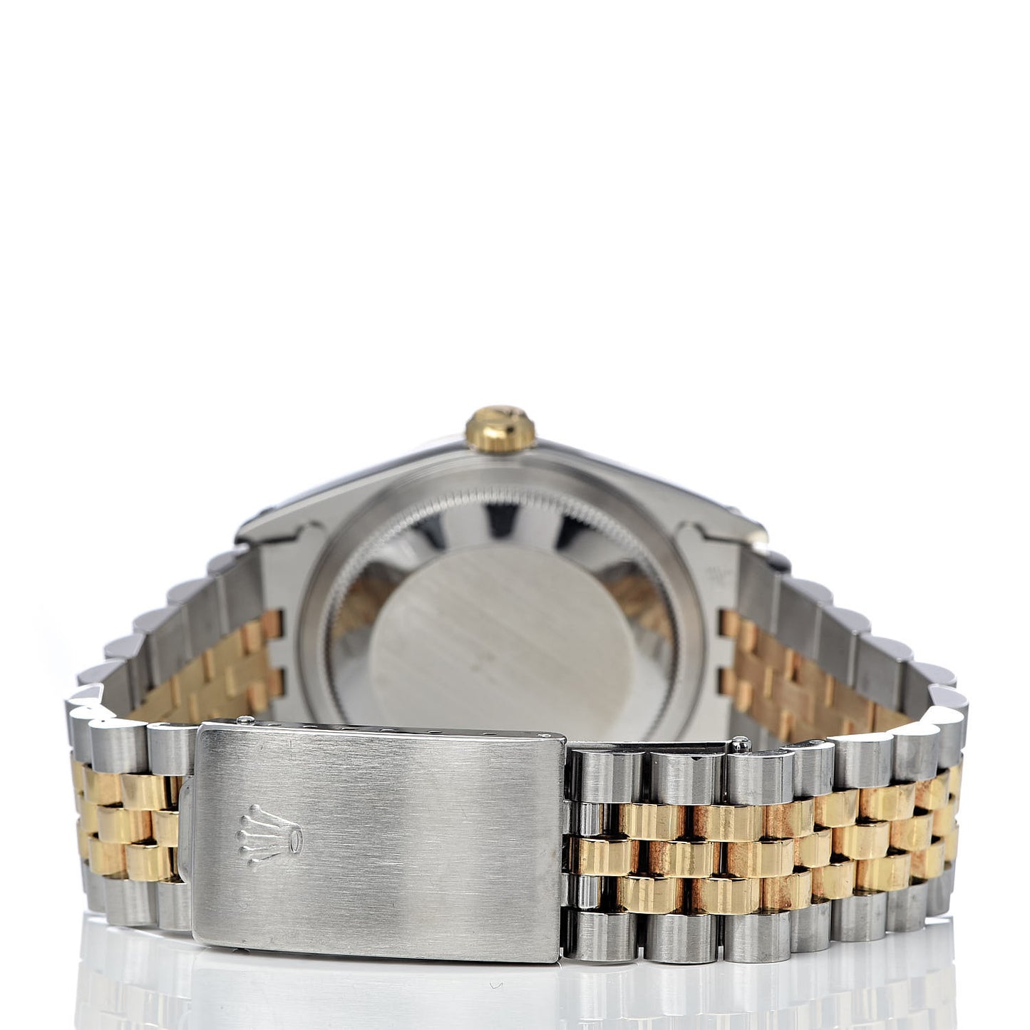 Stainless Steel 18K Yellow Gold Diamond 36mm Oyster Perpetual Datejust Watch Champagne 16233