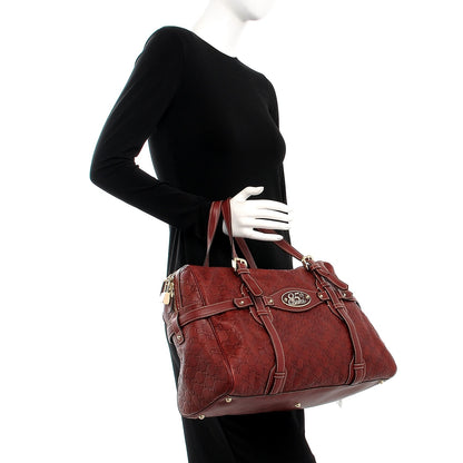 Gucci Guccissima 85th Anniversary Large Boston Rusty Red 2 of 12