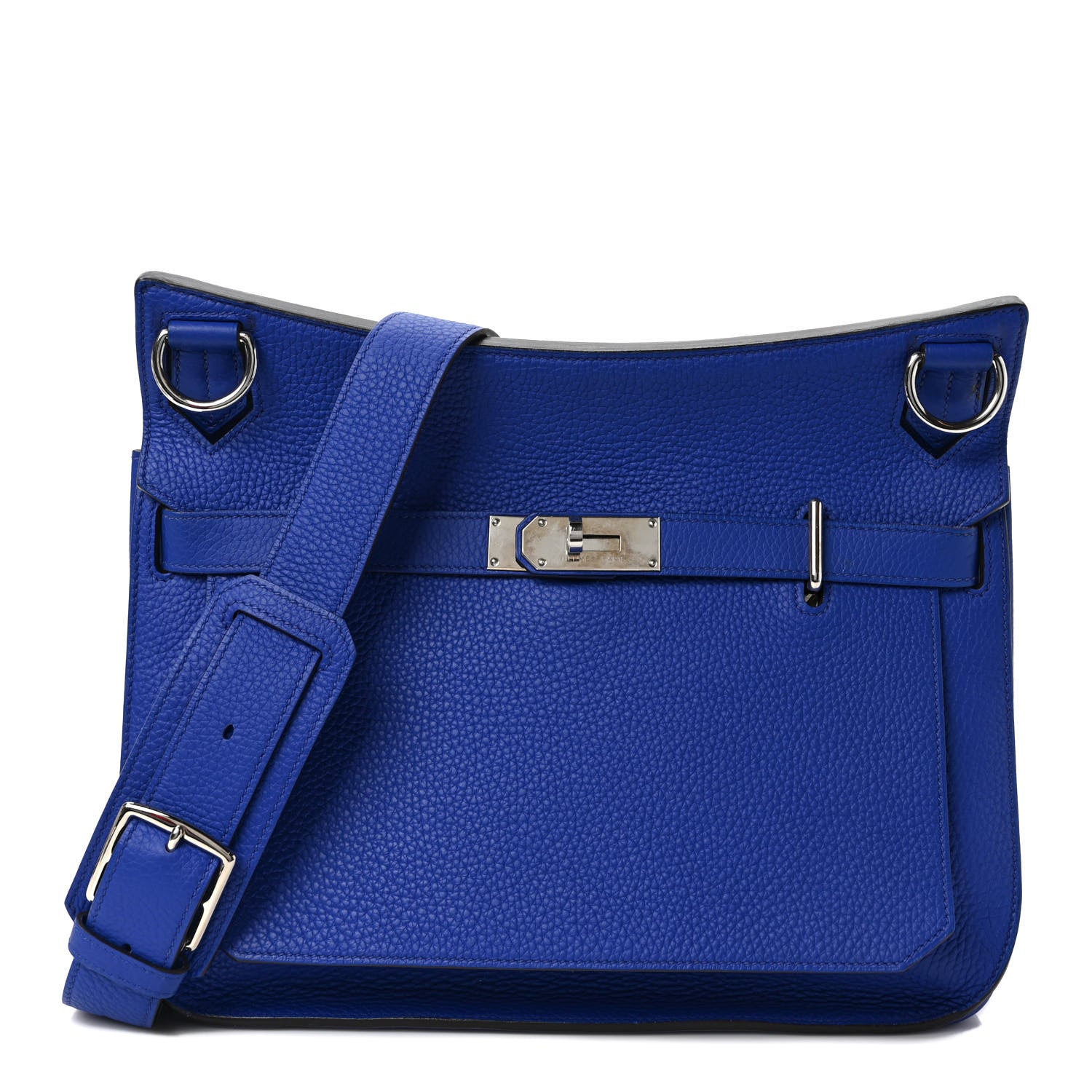 Hermes Taurillon Clemence Jypsiere 34 Bleu Electrique 1 of 8