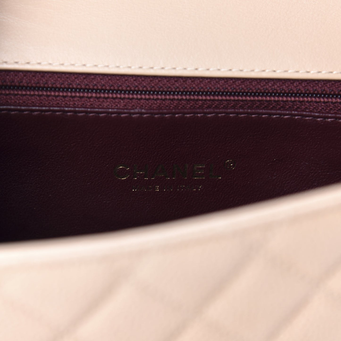 Caviar Quilted Small CC Filigree Flap Beige