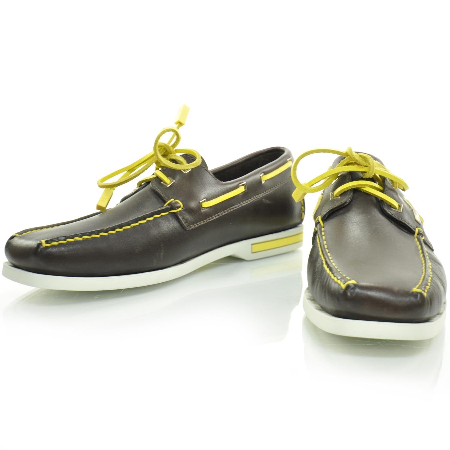 Louis Vuitton Mens Leather LV Cup Loafers Brown 1 of 6