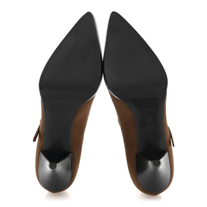 Prada Satin Mary Jane Pumps 36 Tobacco 6 of 11