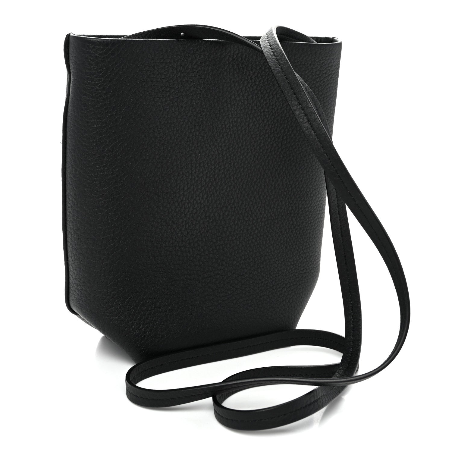 The Row Grained Calfskin Small N/S Park Crossbody Black 3 of 10