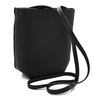The Row Grained Calfskin Small N/S Park Crossbody Black 3 of 10