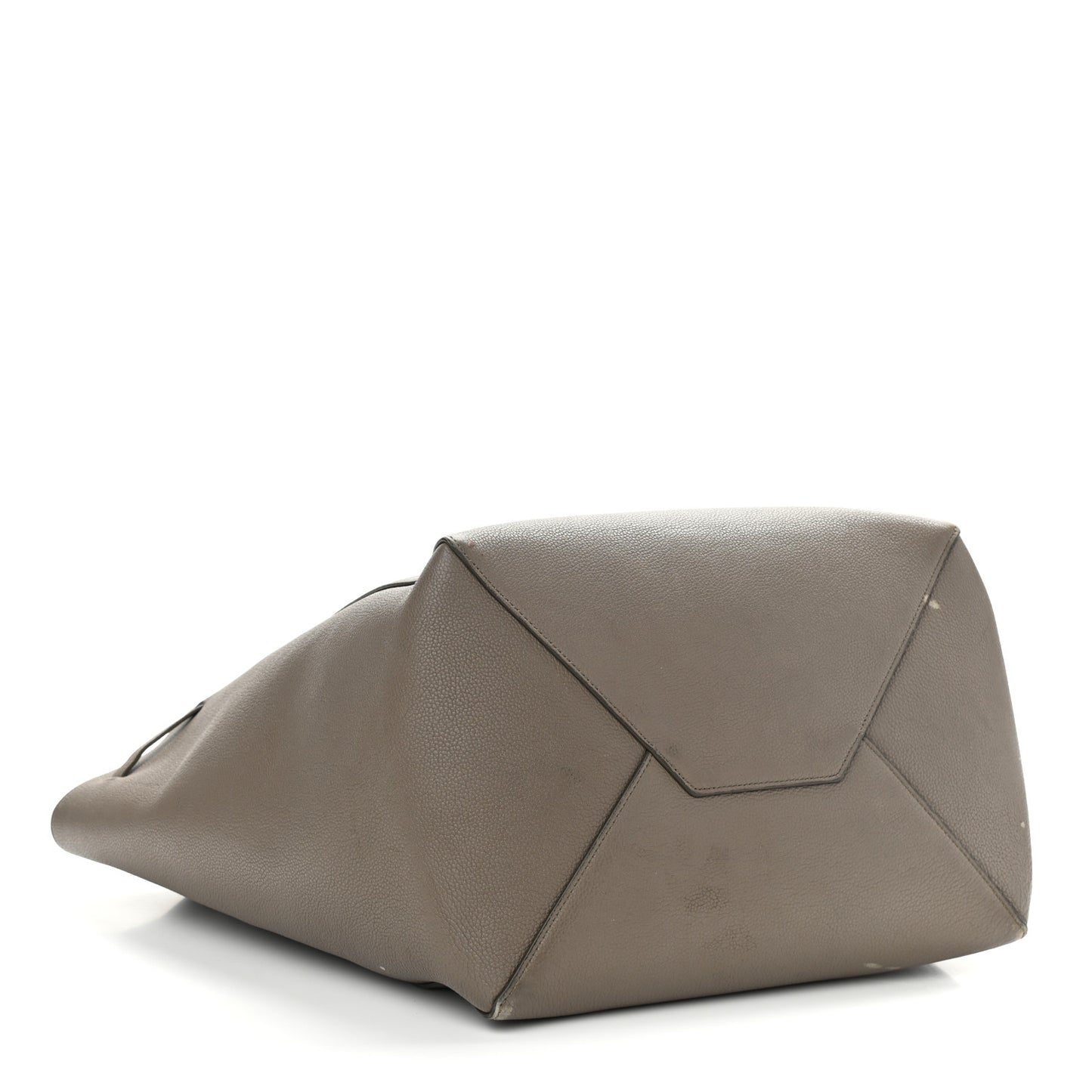 Soft Grained Calfskin Medium Belt Cabas Phantom Taupe
