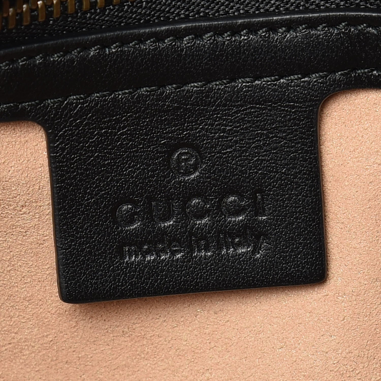 Gucci Calfskin Matelasse Small GG Marmont Shoulder Bag Black 8 of 9