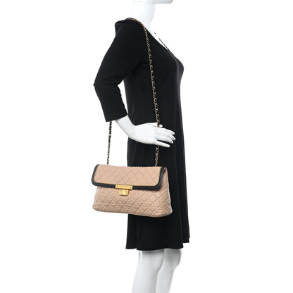 Chanel Lambskin Quilted Mademoiselle East West Flap Beige 3 of 10