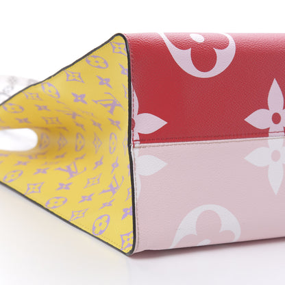 Louis Vuitton Monogram Giant Onthego GM Rouge Rose 9 of 11