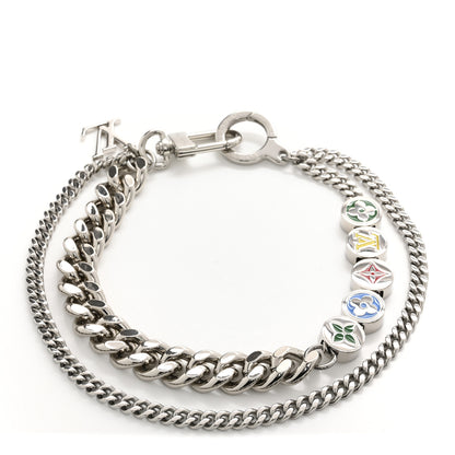 Louis Vuitton Metal Monogram Chain Belt Silver 1 of 4