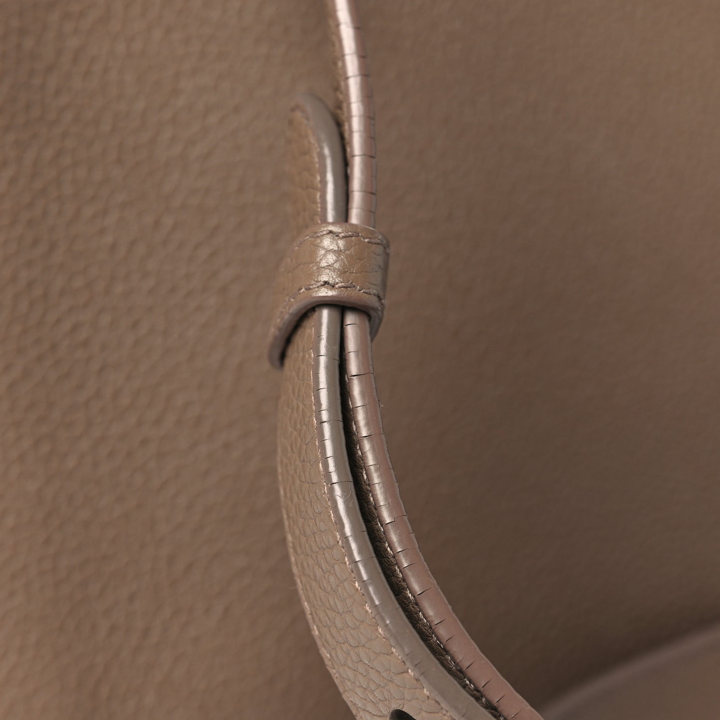 Grained Calfskin Baby Sac De Jour Souple Taupe
