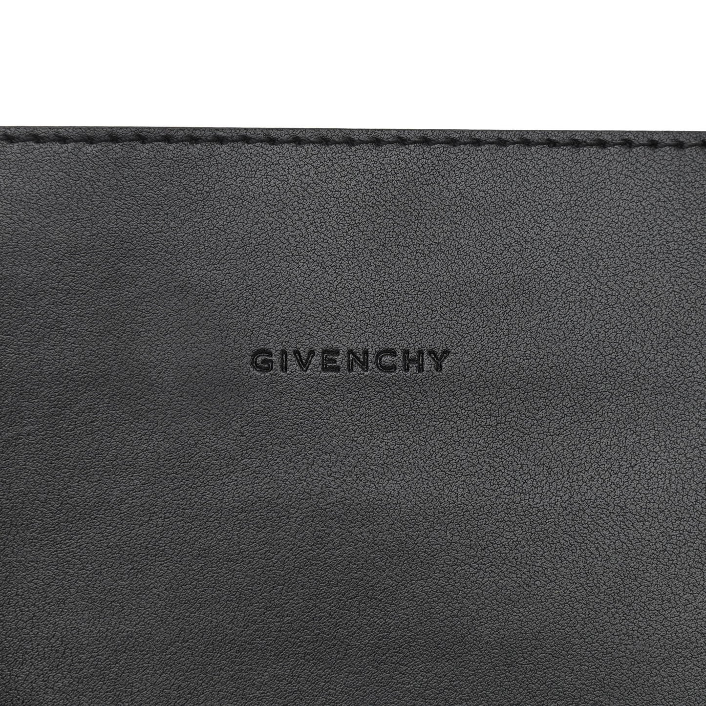 Smooth Calfskin Logo Tote Black