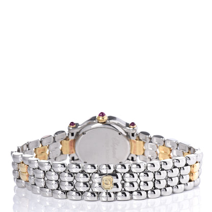 Chopard Stainless Steel 18K Yellow Gold 5 Diamond 26mm Happy Sport Quartz Watch 4 of 10