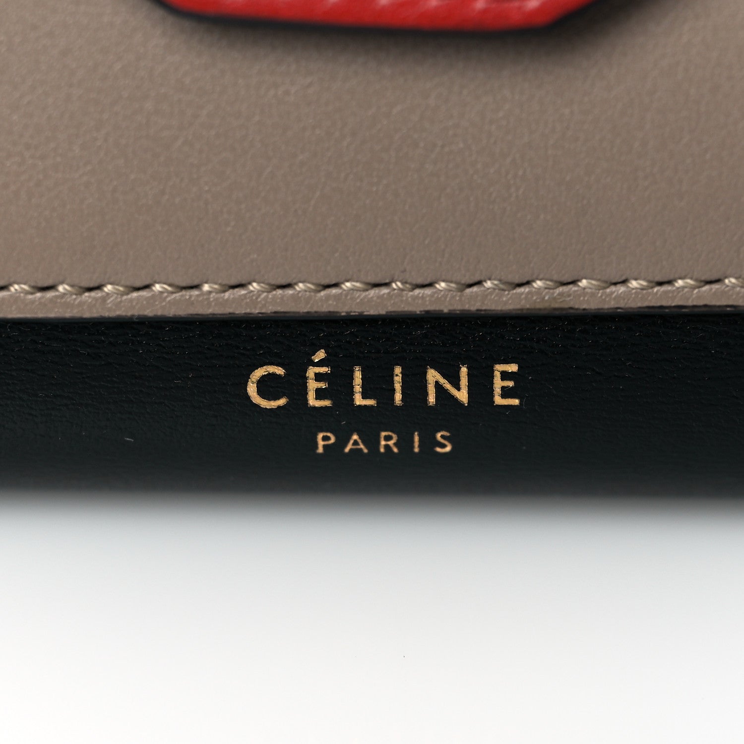Celine Smooth Calfskin Pocket Card Holder Dark Rust 7 of 8