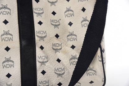 MCM Visetos Weekender Duffle Bag White 21 of 33