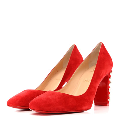 Christian Louboutin Veau Velours Donna Stud Spikes 85 Pumps 41 Loubi 4 of 9