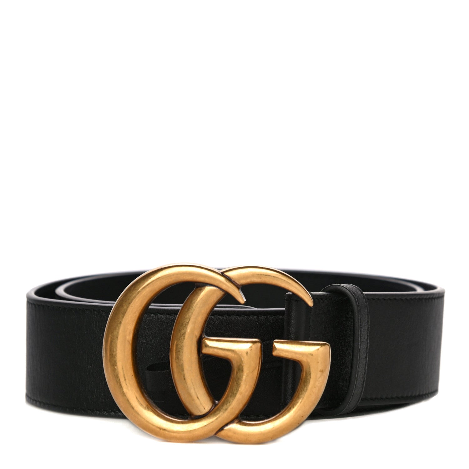 Gucci Calfskin Double G 40mm Belt 80 32 Black 1 of 12