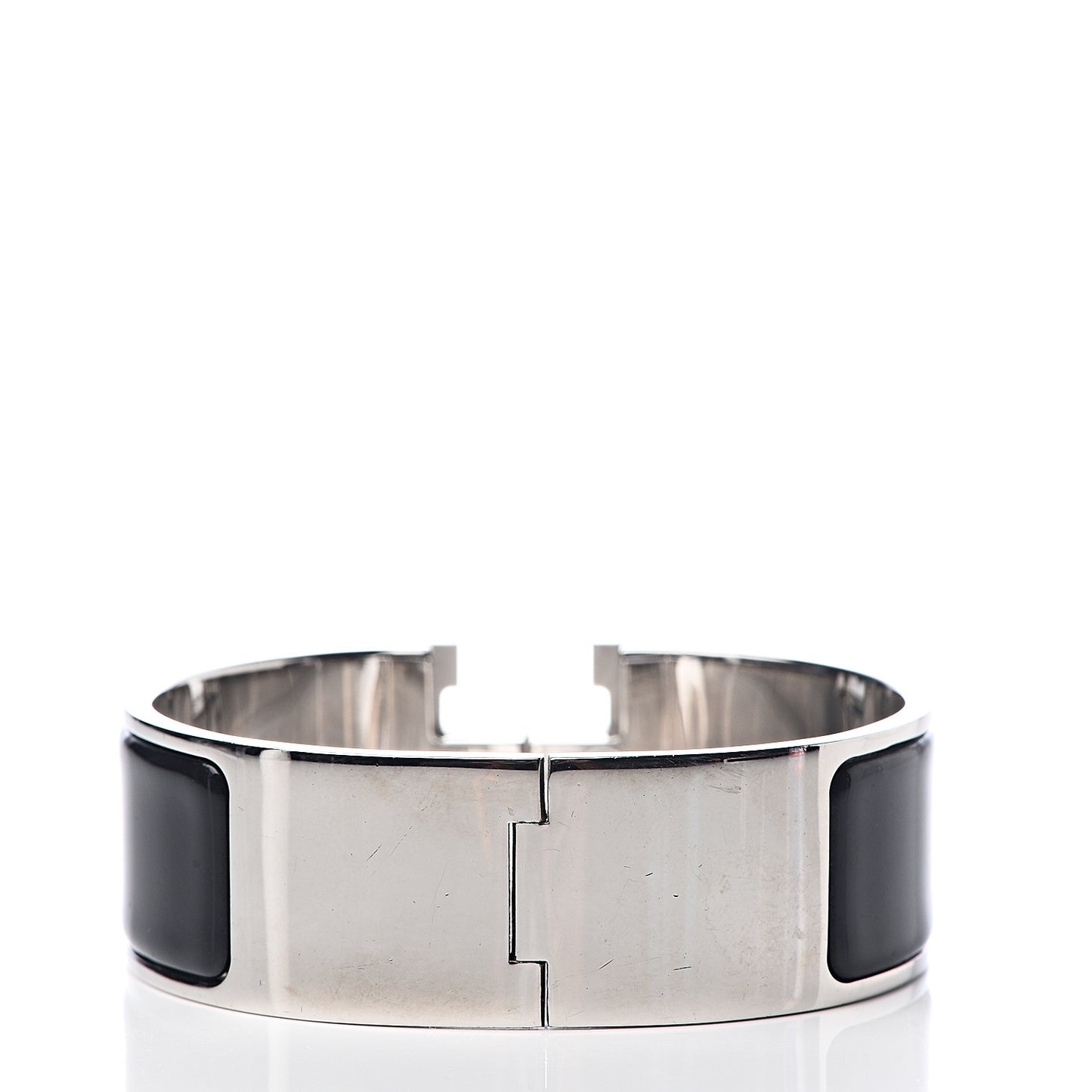 Enamel Wide Clic Clac H Bracelet PM Black