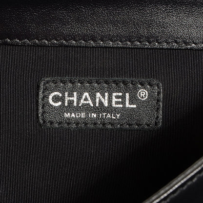 Chanel Calfskin Enchained XL Boy Flap Black 7 of 9