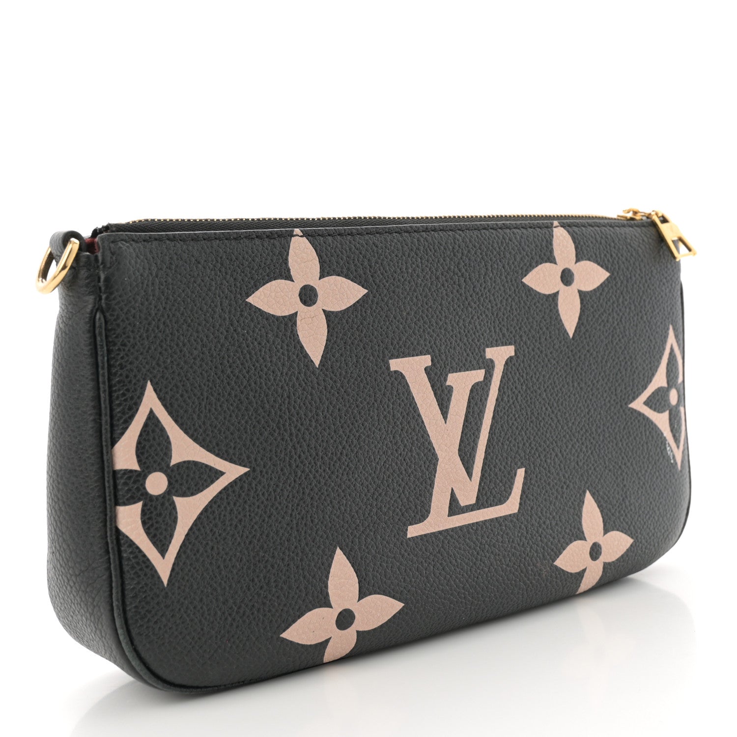 Louis Vuitton Empreinte Monogram Giant Multi Pochette Accessories Large Pochette Black Beige 3 of 10