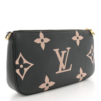 Louis Vuitton Empreinte Monogram Giant Multi Pochette Accessories Large Pochette Black Beige 3 of 10