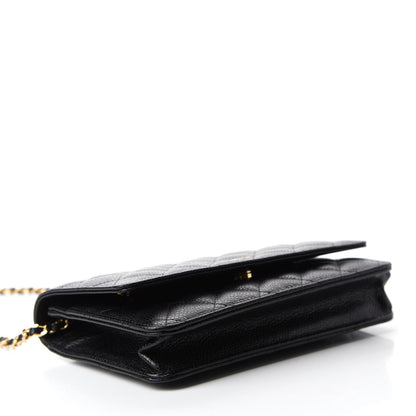 Chanel Caviar Quilted Wallet On Chain WOC Black 4 of 13