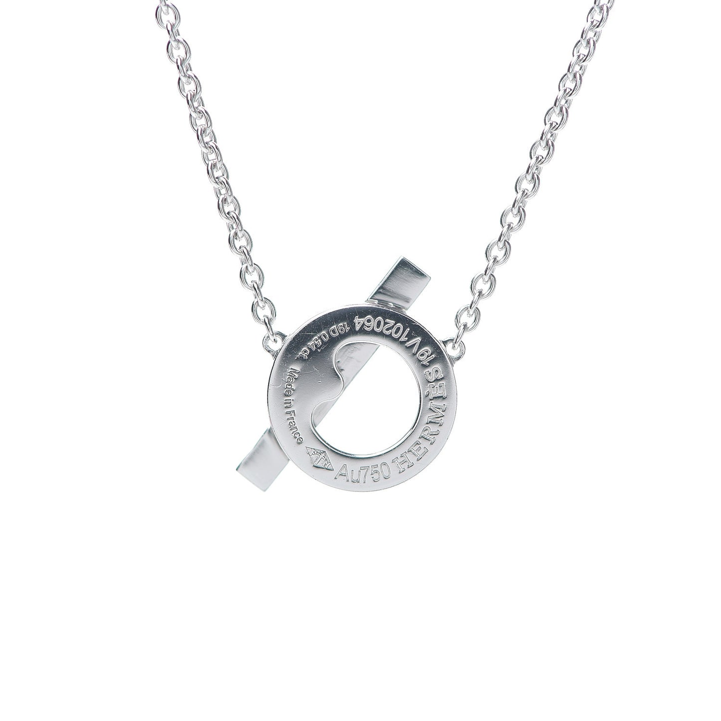 18K White Gold Diamond Finesse Pendant Necklace