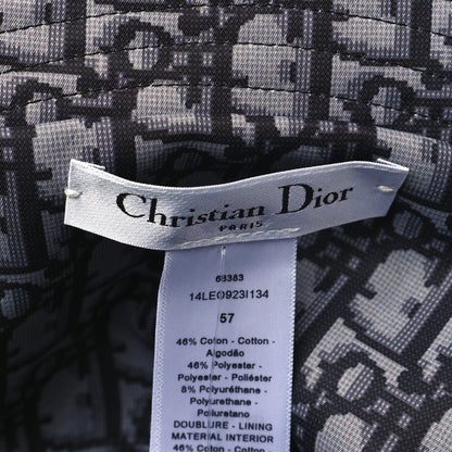 Christian Dior Oblique Reversible Leopard Bucket Hat 57 Grey 10 of 10