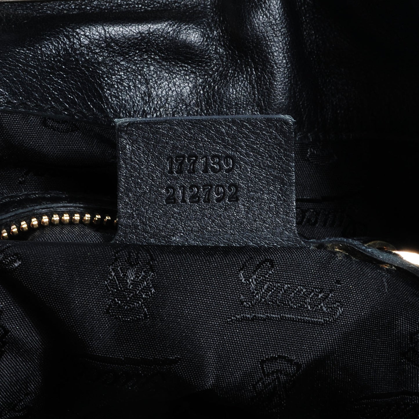 Patent Chevron Fur Medium Indy Hobo Black