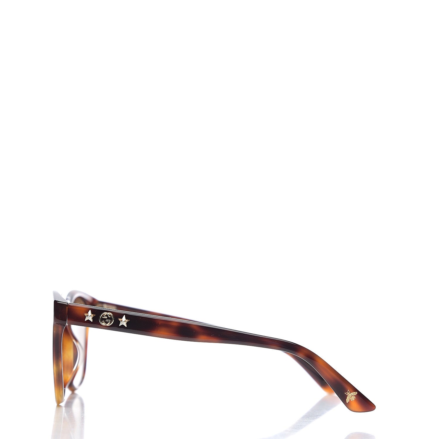 Gucci Round Frame Star Sunglasses GG0232SK Tortoiseshell 3 of 8