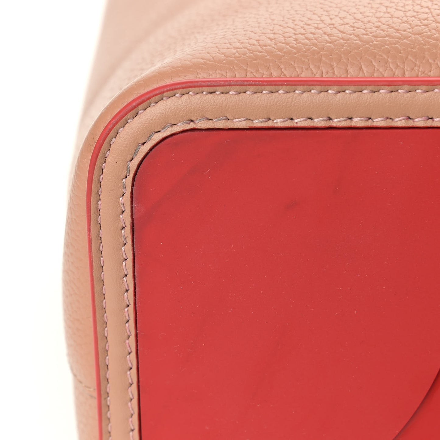 Calfskin Spikes East West Cabata Tote Nude