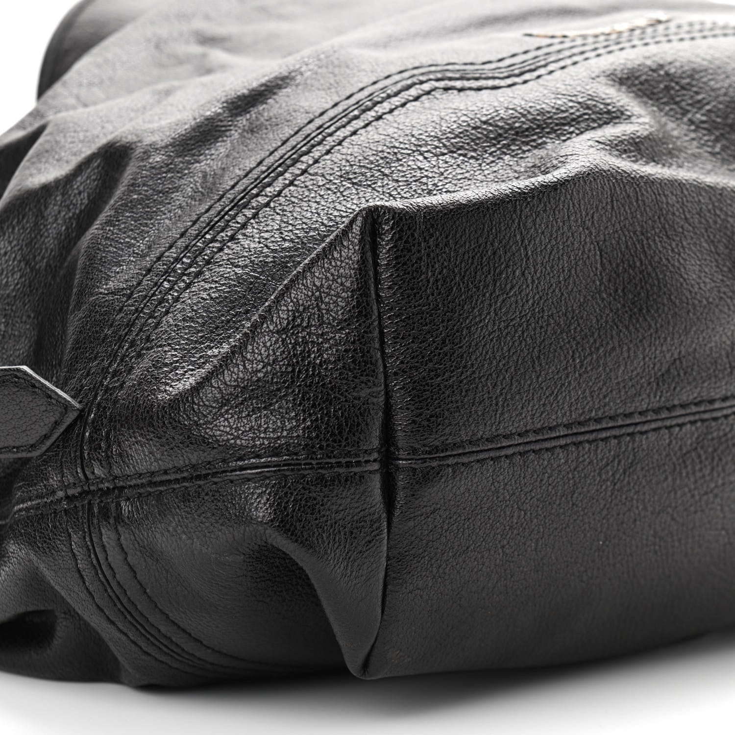 Burberry Grainy Calfskin Large Ashmore Hobo Black 11 of 12